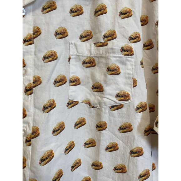 cinci cribs chilli dog short sleeve button up collared shirt size XL - Picture 4 of 10